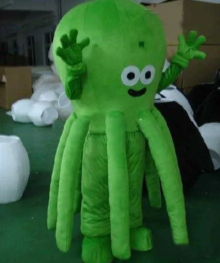 EMS свободный взрослый размер зеленый костюм осьминога костюм морских животных костюм осьминога te наряд костюм кунг-фу панды SW133