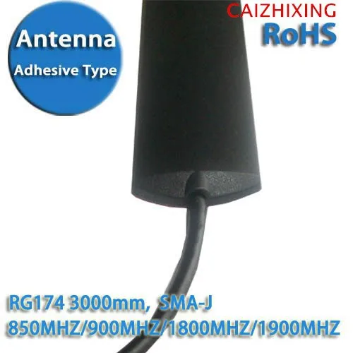 Gsm-Gprs-3G-Car-Antenna-RG174-SMA-Adhesive-Type-850MHZ-900MHZ-1800MHZ-1900MHZ-3000mm (3)