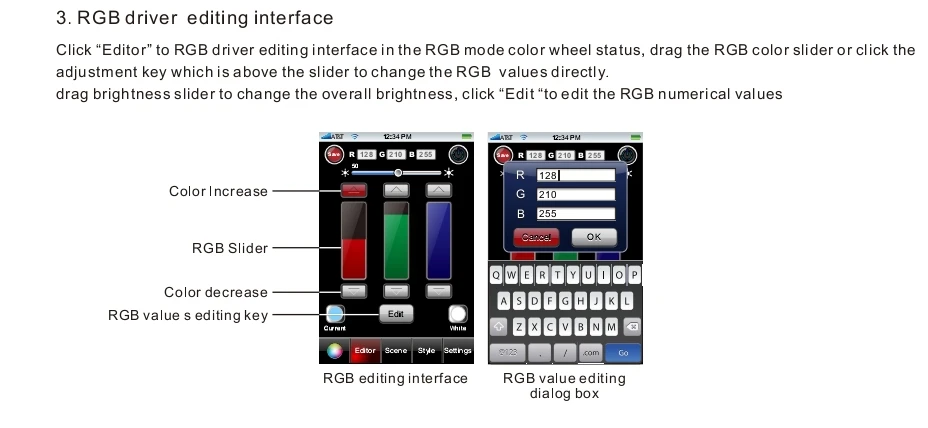 Wi-Fi RGB LED контроллер, 5A* 3 диммер, ct, RGB контроллер по мобильного телефона с Android или IOS система; 3A* 3 выходной канал