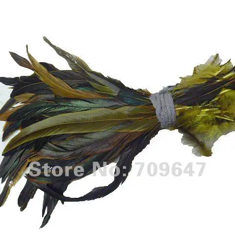 50 шт./партия 10-1"(25-30 см) красивые желтые хвостовые перья птиц Коктейльные перья
