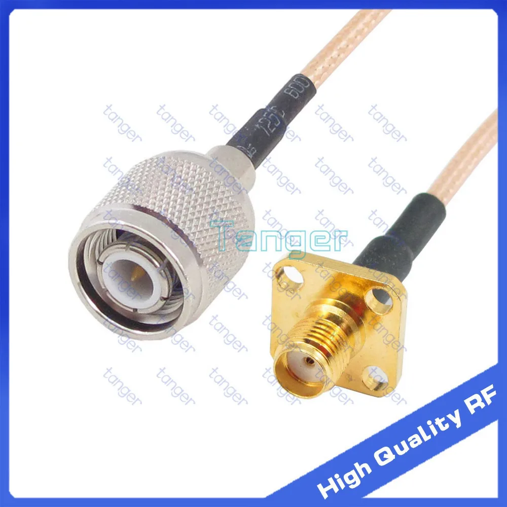 

6inch TNC male to SMA female 4hole panel with RG-316 RF Coaxial Pigtail Jumper cable 6" 15cm Tanger High Quality RF cables