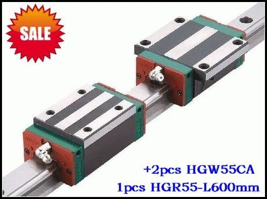 1 шт. HIWIN HGR55-L600mm+ 2 шт. HGW55CA фланцевый подшипник