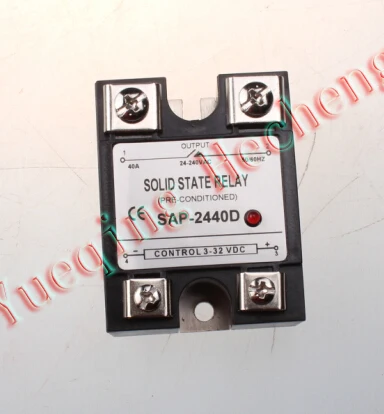 Двойной релейный SSR вход 3-32VDC выход 240VAC 40A случайный Turnon для Crydom SAP2440D