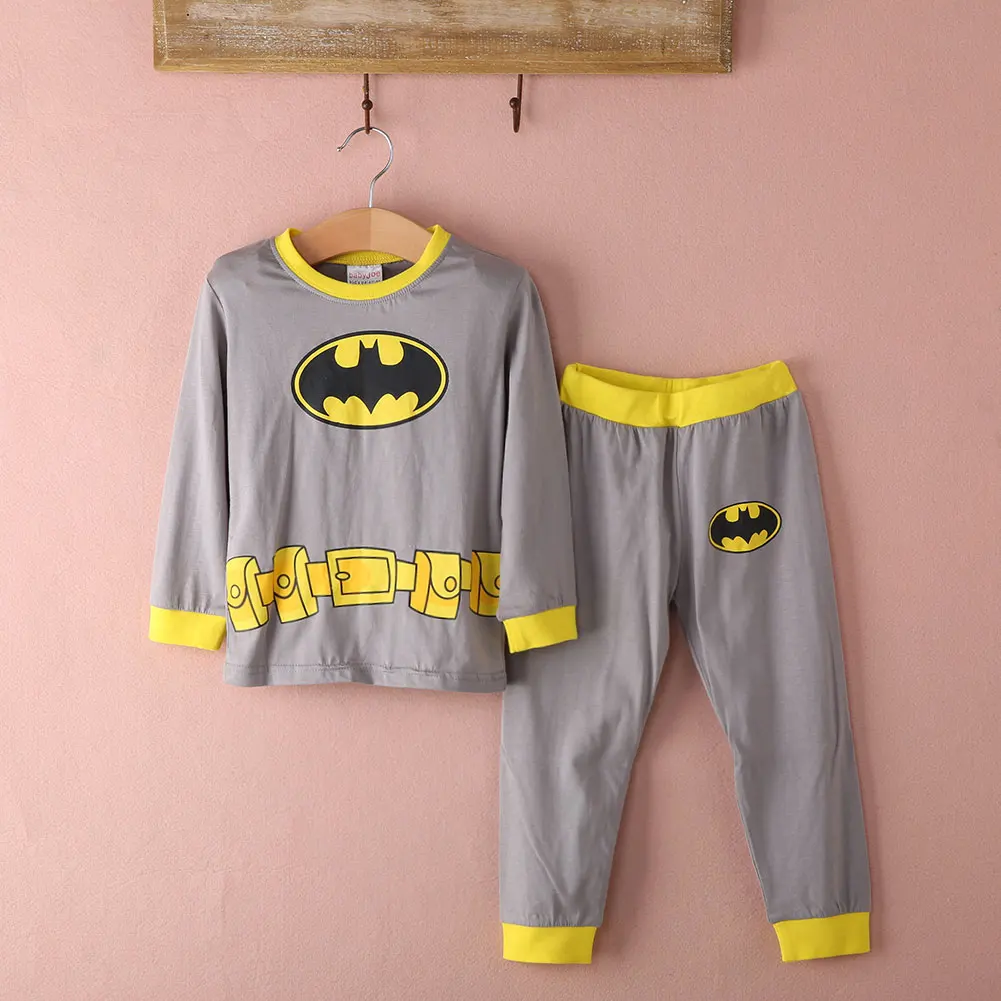 

Baby Boys girls Batman pajamas long sleeve pyjamas bodysuit kids sleepwear boys pajamas kids pyjamas