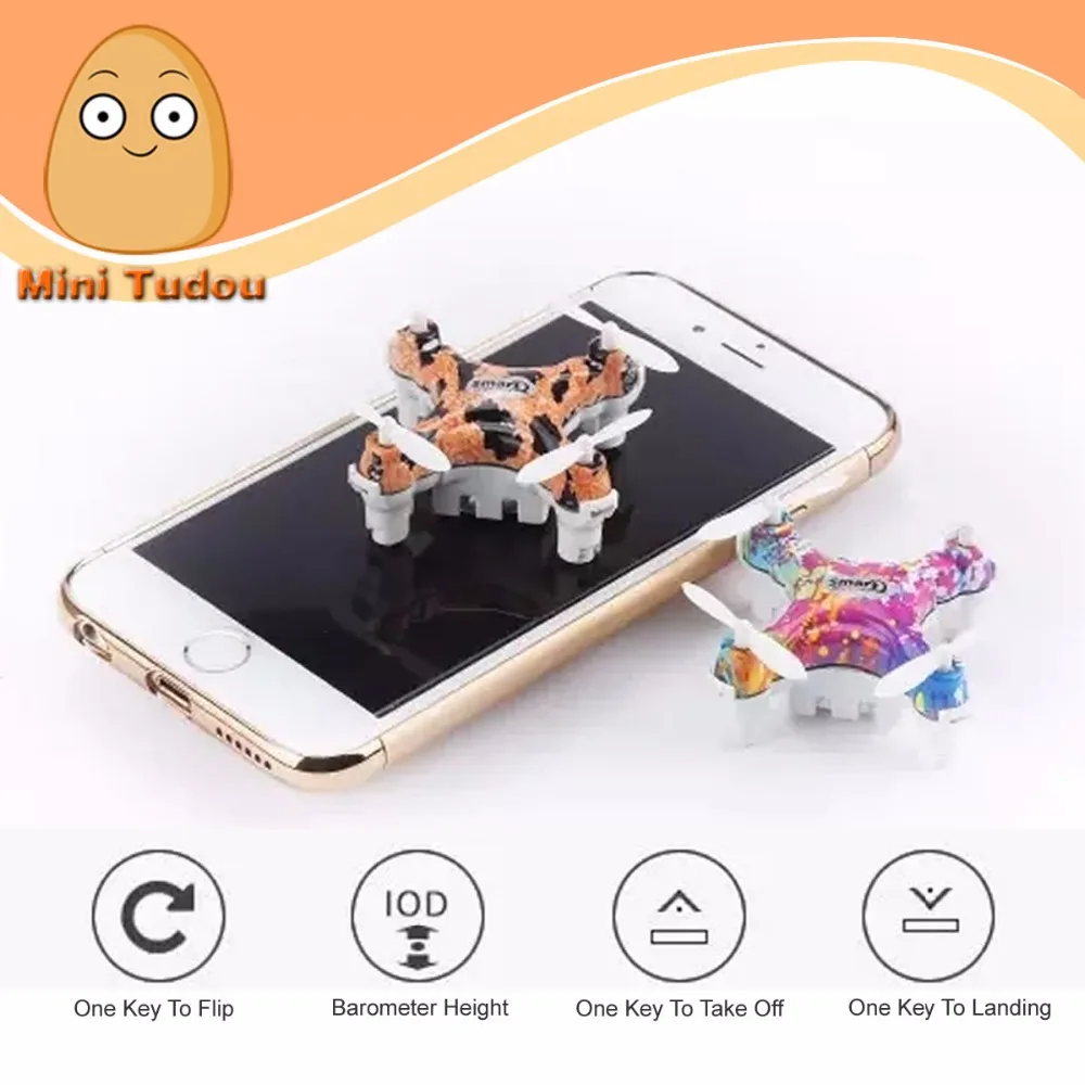 Minitudou Cheerson CX-10D Mini Quadcopter Con Alta Altitud Hold Mode Una Clave Despegar RC Drone de Bolsillo 2016 Nuevo