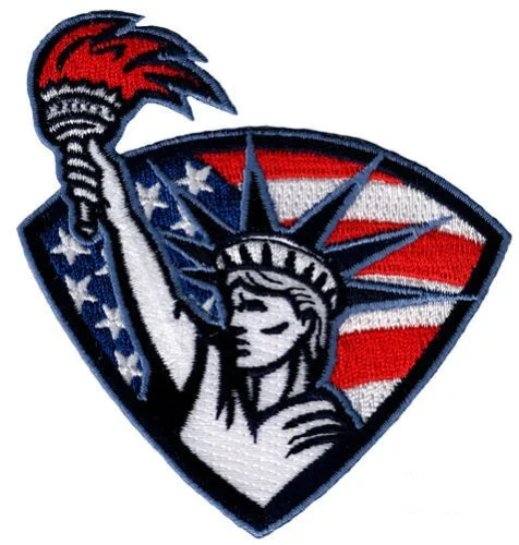USA EMBROIDERED IRON-ON PATCH AMERICAN FLAG PATRIOTIC AMERICAN FLAG EMBLEM 