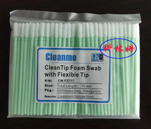 500 шт. CM-FS757 " Малый Cleanroom пены Head cleaning тампоны-Relace Texwipe TX757B Micro CleanFoam тампон(упаковка 500