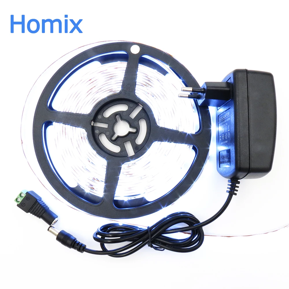 waterproof led strip light rgb 12 volt dc led bulbs 5M Lampada smd 2835 rgb Light Tape Ribbon