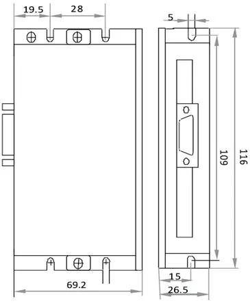 HBS507+ 573HBM20-1000 NEMA23 2NM Гибридный сервопривод Комплект замкнутый контур шаговый двигатель привод+ Бесплатный 3 м кодер кабель