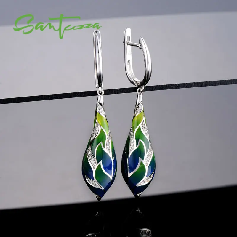 Silver Earrings  E308951ENABRW-SV1-B