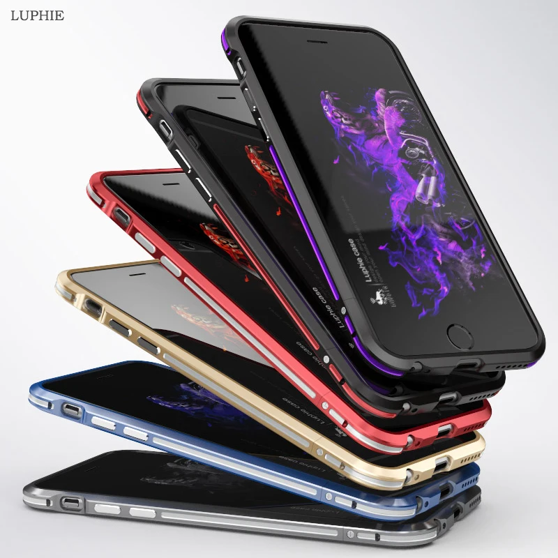 imágenes para LUPHIE Para Apple iPhone 7 Caso Duro De Lujo Del Metal De Aluminio Delgado Parachoques protectora Caso Caja Del Teléfono para el iphone 6 6 S 7 Plus cubierta imágenes para LUPHIE Para Apple iPhone 7 Caso Duro De Lujo Del Metal De Aluminio Delgado Parachoques protectora Caso Caja Del Teléfono para el iphone 6 6 S 7 Plus cubierta