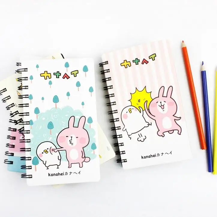 

Kawaii Japan fashion cartoon rabbit notebook 18*11cm line note mini pocket notepad gift school office supplies
