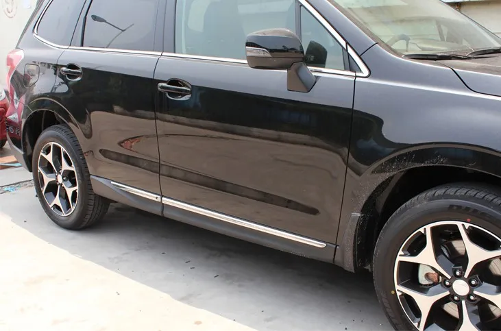 Для Subaru Forester 2013 ABS Хромированная Боковая дверь кузова молдинг Mouliding отделка