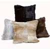 Free Shipping CX-D-39B/Z Soft Classic Genuine Rabbit Fur Cushion 1