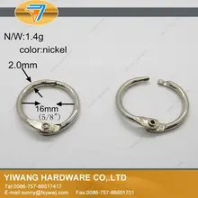 10 шт. комплект Серебряный вкладыш переплетчиком высокое качество notebook привязки кольцо офисной бумаги зажимы