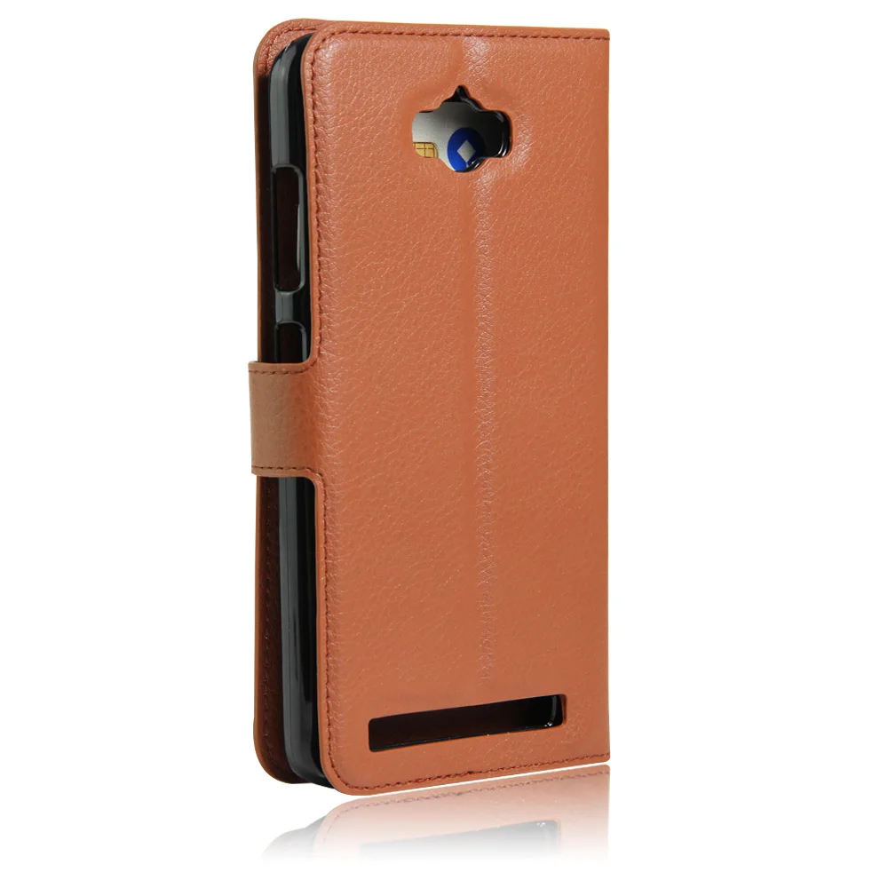 Роскошный чехол-портмоне для Asus Zenfone Max ZC550KL Z010DD Z010DA 5,5 '', чехол для телефона, кожаный чехол-книжка для Asus Zenfone Max - Цвет: brown