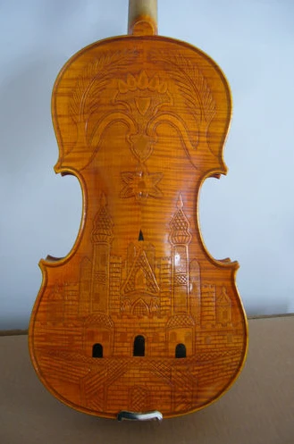 Скрипки- Отлично Handcarved 4/4 Скрипки, полной ручной работы по чуть-чуть