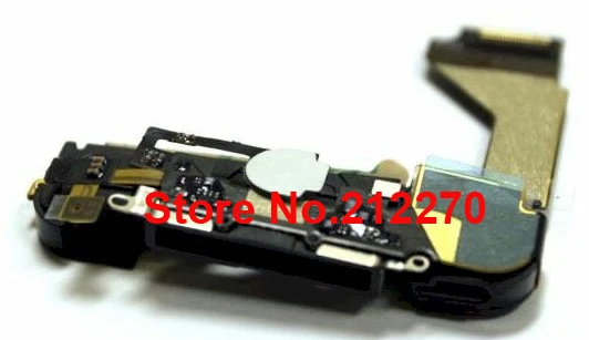 Для iphone 4 зарядное устройство usb док зарядки в сборе микрофонная антенна домашняя гибкая проволока Оригинальная док-станция для зарядки черный EMS DHL