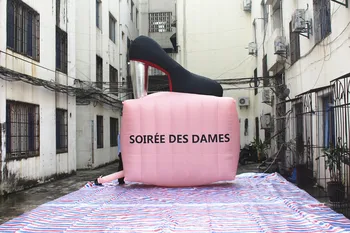 

Free shipment height 4m width 3.2m inflatable shoe for advertising