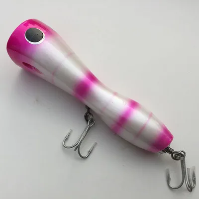 Светло-серый Lurekiller бренд океан popping Gt popper GT25 150 г 19 см деревянная приманка игра приманка для морской рыбалки приманка - Цвет: Светло-серый