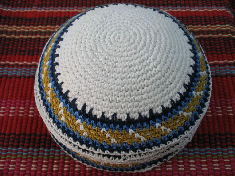Высокое качество ручной вязки YARMULKE KIPPAH 6 шт./лот