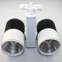 Розничная, Новое поступление, точечная настенная лампа 60 Вт 2*30 Вт COB, светодиодная дорожка, светодиодный светильник для отслеживания, промышленный свет AC85-265V