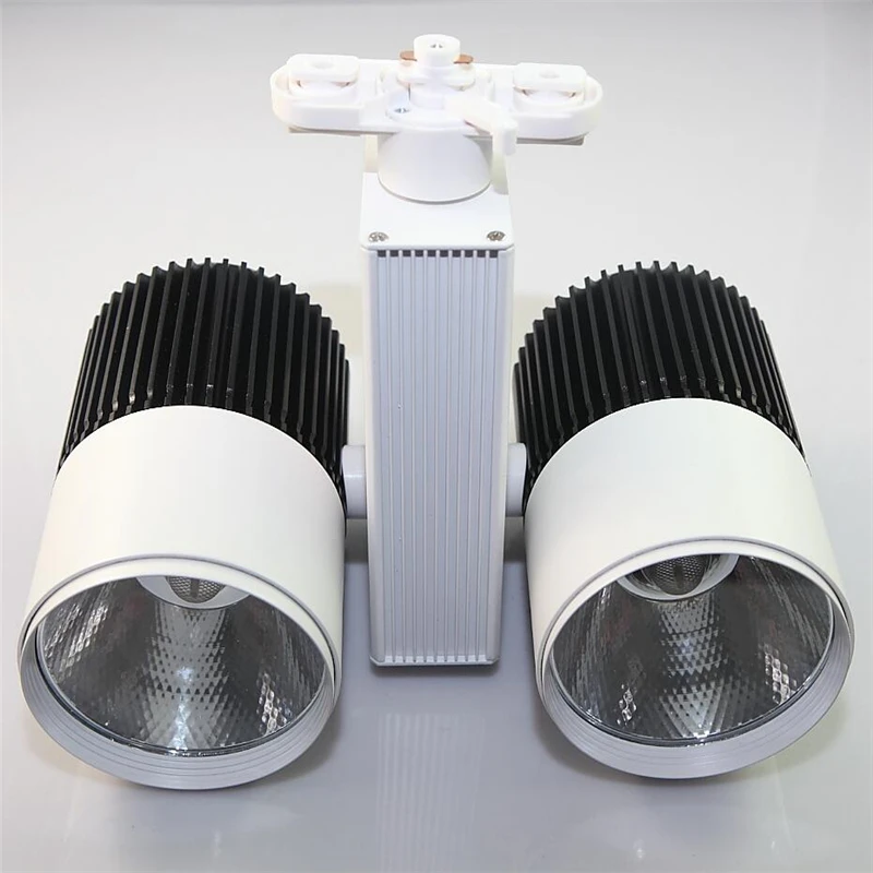 

Wholesale Retail New Arrival Spot Wall Lamp 60W 2*30W COB Led Track Light Soptlight Tracking Led Industrial Light AC85-265V