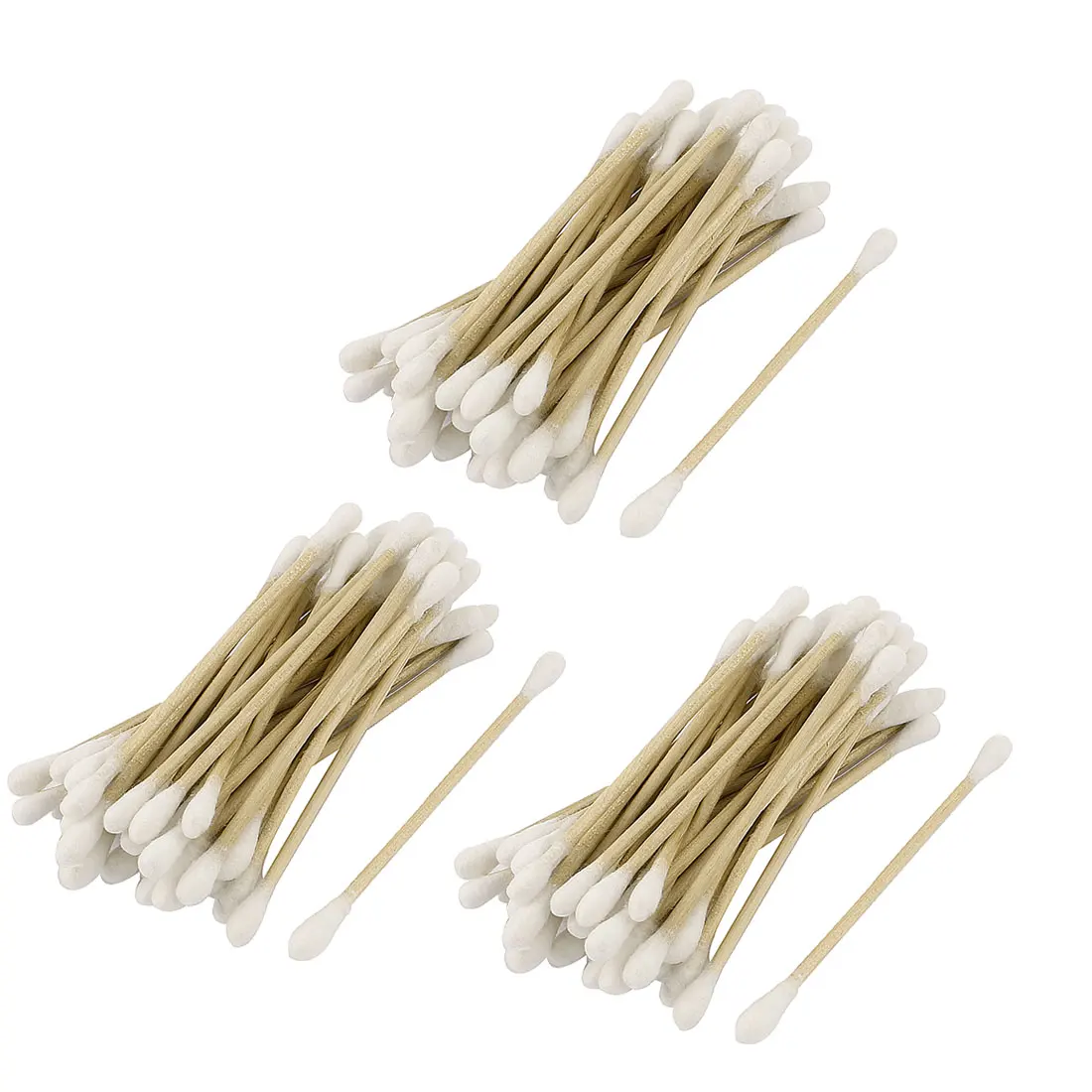 uxcell/® 150 Pcs Plastic Ear Studs Sticks Earrings Clear White
