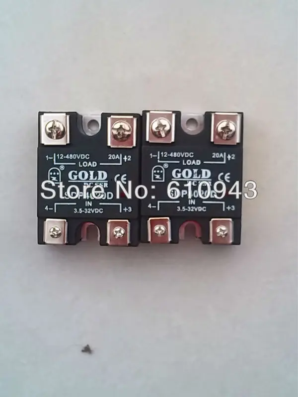 Sdp4020d 20A ССР, напряжение нагрузки: 12-480vdc, Управление votlage: 3.5-32VDC или 3.5-32VDC Бесплатная доставка