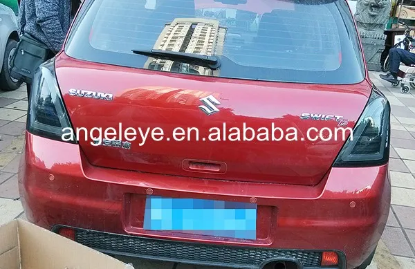 Для Suzuki для swift 2006-2010 год полный светодиодные задние свет подсветки дым черный Цвет WH