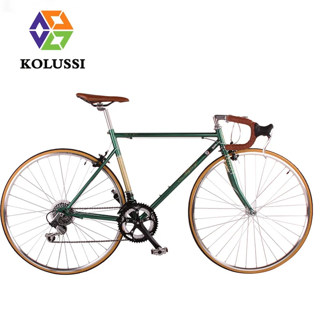 Best price at $452 Cheap KOLUSSI 700C Road Bike 14 Speed Bicycle Bicicleta Carretera Biciclette Estrada Retro 28 Inch Velo De Route Bicicletta Bisiklet