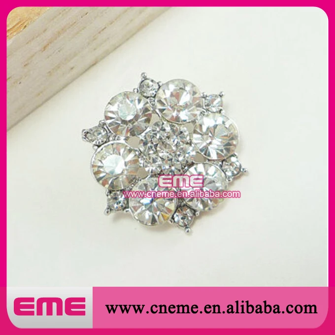 26 мм серебристого металла огне кристалл кнопку горный хрусталь | Украшения и