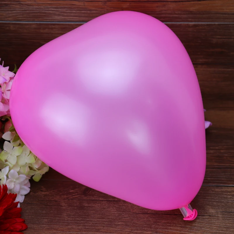 500pcs/lot wholesale multicolor color heart shape balloon romantic love balloon for wedding birthday party decoration supplies