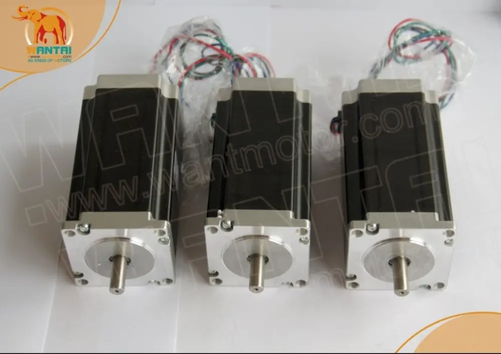 3 шт. Высокая Nema 23 wantai шаговый двигатель 425oz-in, 2 фазы, 57BYGH115-003B ЧПУ Мельница Вырезать гравировки www.wantmotor.com
