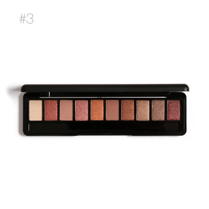 Focallure 10-colors Naked Eye Shadow Palette Nude Eyeshadow Palette Shadow для бровей Maquiagem - Цвет: 3