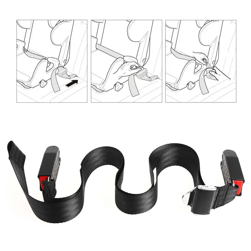 Новое автомобильное детское безопасное сиденье isofix/защелка мягкий интерфейс Соединительный ремень фиксирующая лента