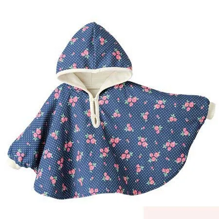 Mantello Con Cappuccio Per Bambina - Poncho Invernale In Poliestere, Stile Principessa, 6 Taglie - Foto 3