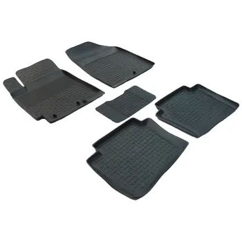 

For Kia Rio 2011-2016 rubber floor mats into saloon 5 pcs/set [Seintex 82222]