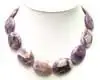6 мм круглые Высокое качество природного фиолетовый кристалл 3 пряди 18-20 "necklace-nec5748