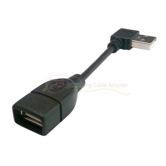 CY Chenyang 480 м USB 2,0 прямоугольный 90 градусов Тип Штекерный Женский Удлинительный кабель 10 см