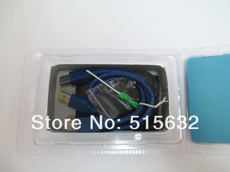 2.5 "USB 3.0 HDD Case жесткий диск SATA Внешний корпус Box Silver