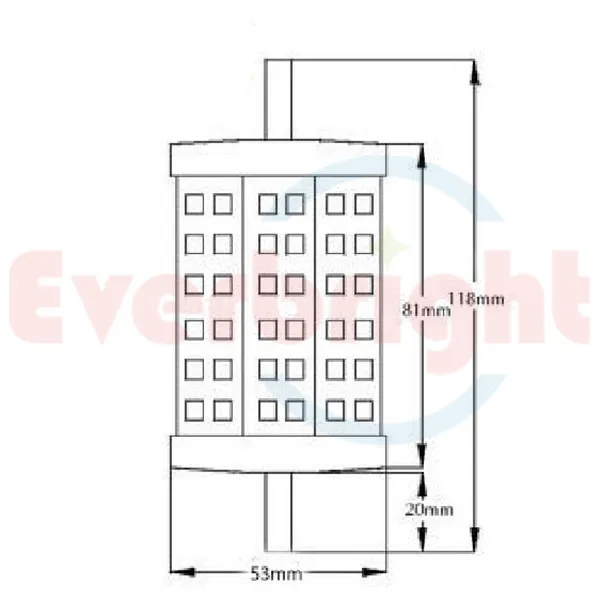 Новый LED R7s 10 Вт 42LED SMD 5050 лампы энергосберегающие прожектор Светодиодные лампы 118 мм белый/ теплый белый 5 шт./лот