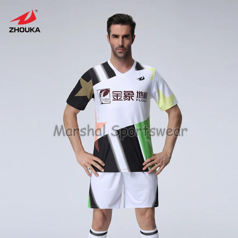 

Wholesale price 100%polyester high quality fully sublimation custom soccer jersey MOQ 5pcs/sets any color can be customized