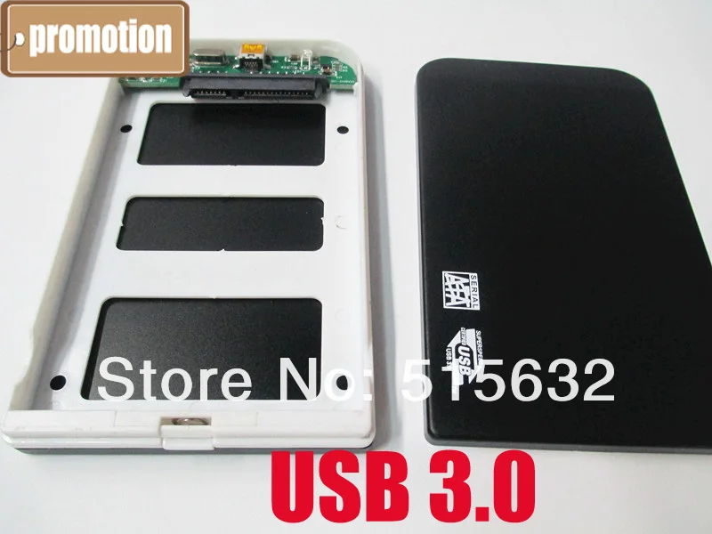 Новое поступление 2," USB3.0 SATA внешний жесткий диск hdd чехол/корпус Plug& Play