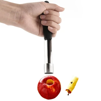 

300 pcs Stainless Steel Core Remover Fruit Pear Corer Easy Twist Kitchen Tool Gadget