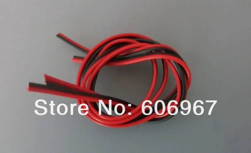 Красные и черные провода 200 м/лот 2 контакта кабель удлинитель провода AWG22 для СВЕТОДИОДНЫЙ монохромный полосы света Бесплатная доставка