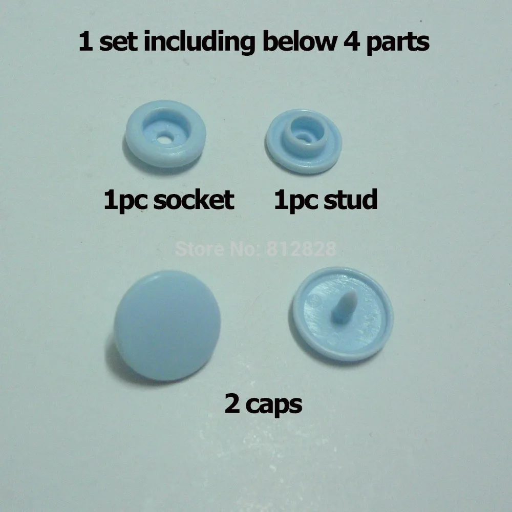 200 комплектов # B13 серебристо серый T5 глянцевые круглые кнопки KAM 60 цветов в