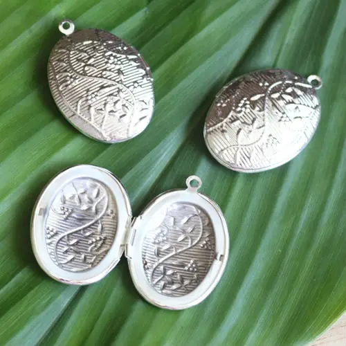 20 шт. Оптовая СЕРЕБР Покрыл 28*30 мм Овальный LOCKET ФОТО Бланк для Ожерелье Подвеска и Шарм Выводы для ожерелье Ювелирных Изделий