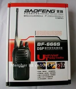 BAOFENG BF-666S UHF: 400-470 МГц профессиональная портативная двухсторонняя рация Baofeng BF 666S рация