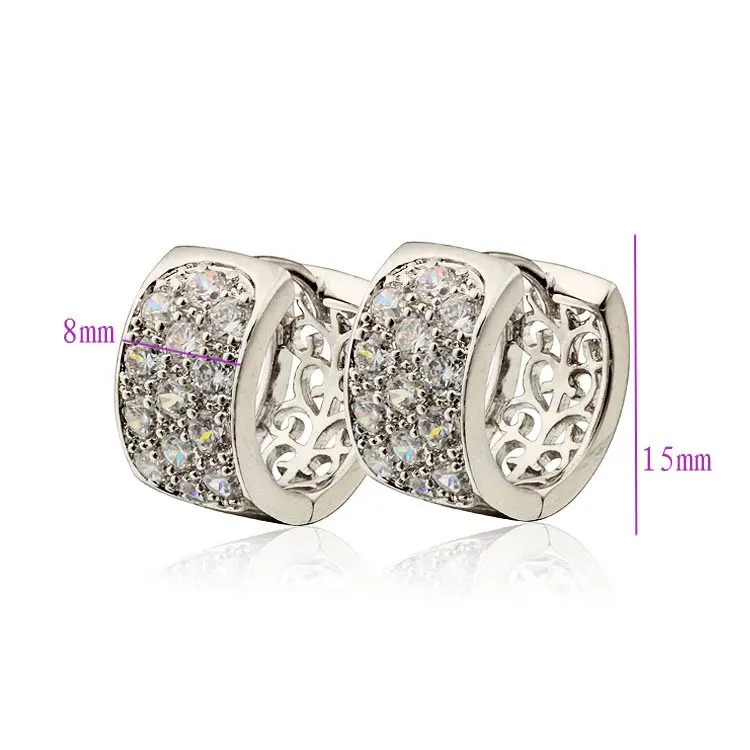Две пары CC серьги-кольца для женщин букле Aretes Bijoux Zircons серьги золотые Brincos Ouro модные ювелирные изделия бижутерия E2233